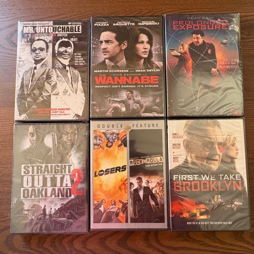 Mixed Crime Drama DVD Lot 7 Films New Mr Untouchable RocknRolla The Losers 6pk